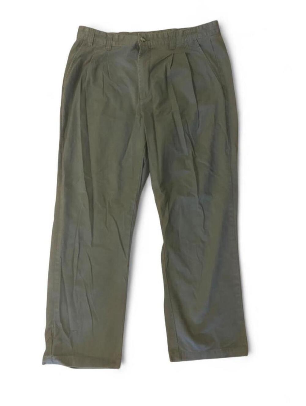 Duck Head Men's Green and Khaki Trousers- W38